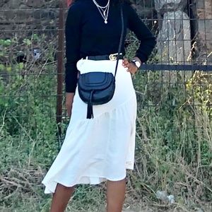 Urban Outfitters White Midi Skirt S